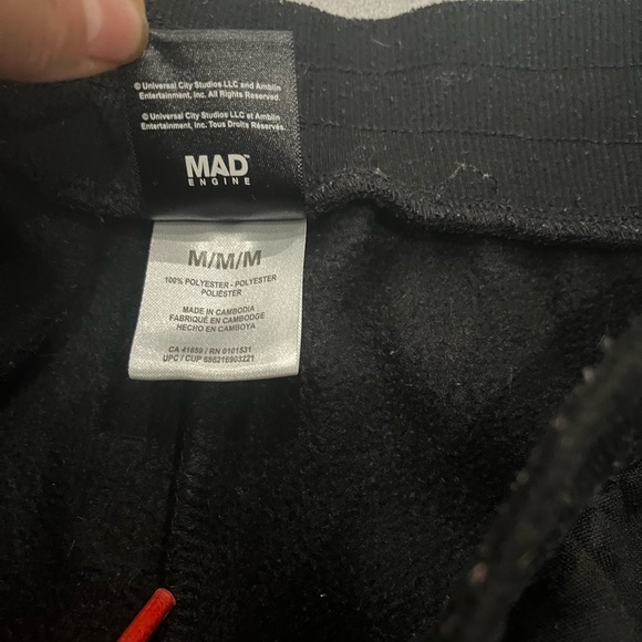 [M]Jurassic World Black Sweatpants Joggers-VGUC- Rare - Picture 5 of 8